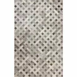 Santa Fe Grey 9 ft. x 12 ft. Geometric Contemporary Area Rug by BASHIAN