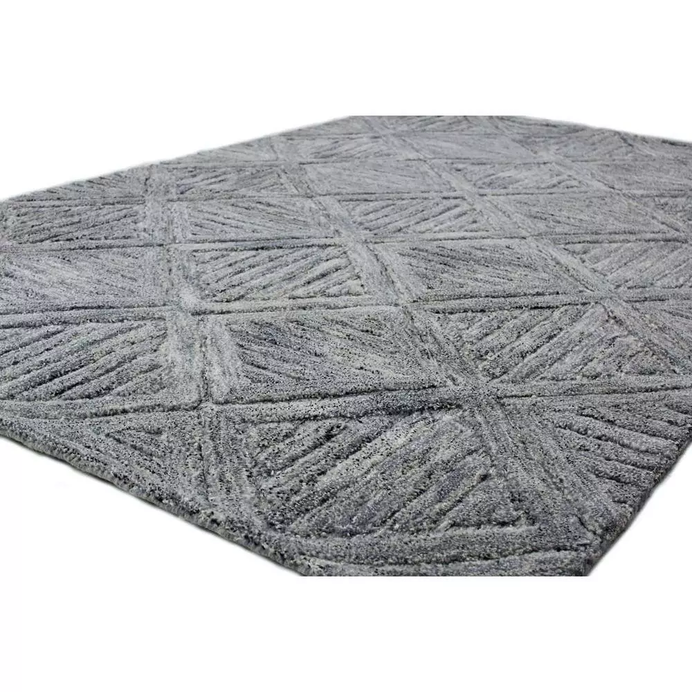 Verona Grey 3 ft. x 8 ft. Geometric Transitional Runner Rug by BASHIAN 2 Verona Grey 3 ft. x 8 ft. Geometric Transitional Runner Rug by BASHIAN - Image 2