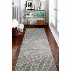 Valencia Grey 3 ft. x 8 ft. Geometric Transitional Runner Rug by BASHIAN 9 Valencia Grey 3 ft. x 8 ft. Geometric Transitional Runner Rug by BASHIAN -BASHIAN Shop grey bashian area rugs 649652308913 31 1000