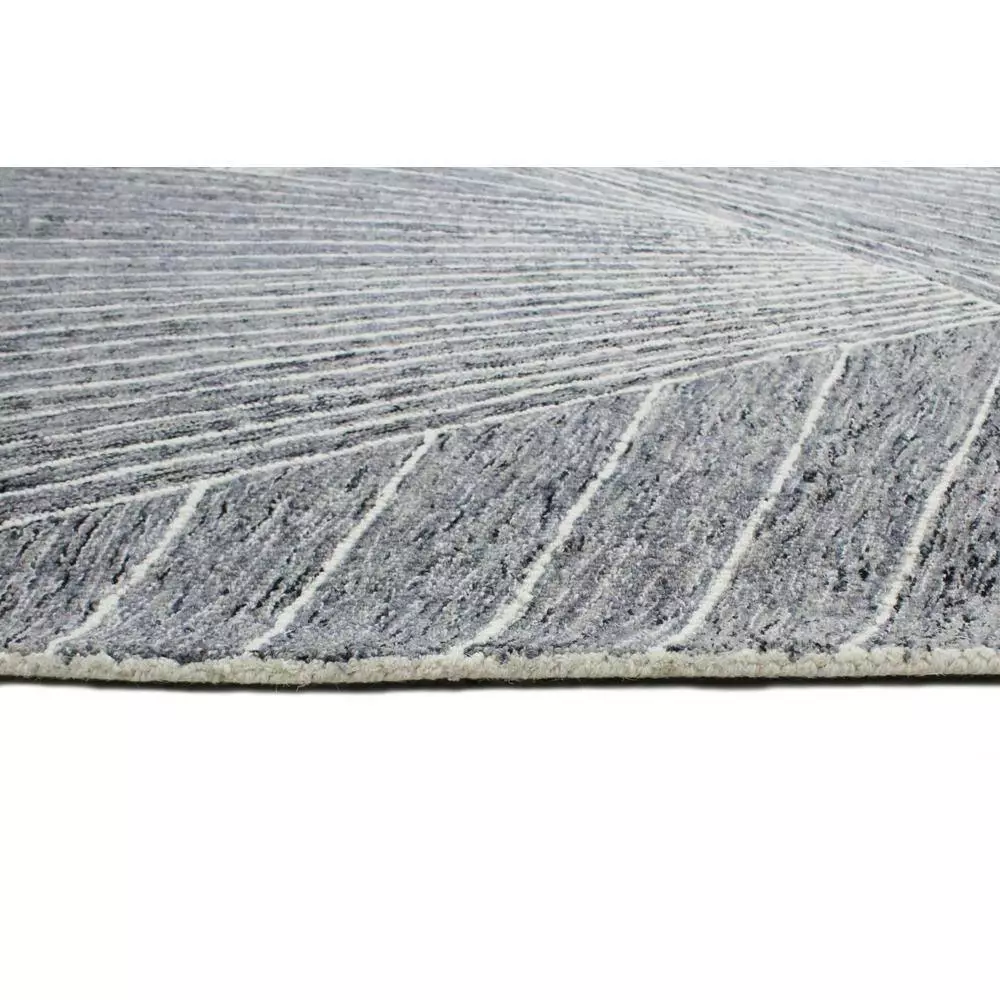 Valencia Grey 3 ft. x 8 ft. Geometric Transitional Runner Rug by BASHIAN 4 Valencia Grey 3 ft. x 8 ft. Geometric Transitional Runner Rug by BASHIAN - Image 4