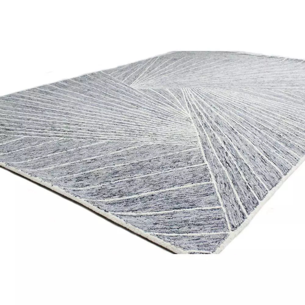 Valencia Grey 3 ft. x 8 ft. Geometric Transitional Runner Rug by BASHIAN 2 Valencia Grey 3 ft. x 8 ft. Geometric Transitional Runner Rug by BASHIAN - Image 2