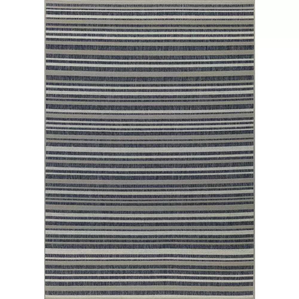 Lanai Grey/Blue 9 ft. x 12 ft. (8 ft. 6 in. x 11 ft. 6 in.) Geometric Transitional Indoor/Outdoor Area Rug by BASHIAN 1 Lanai Grey/Blue 9 ft. x 12 ft. (8 ft. 6 in. x 11 ft. 6 in.) Geometric Transitional Indoor/Outdoor Area Rug by BASHIAN
