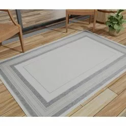 Lanai Grey/Blue 9 ft. x 12 ft. (8 ft. 6 in. x 11 ft. 6 in.) Geometric Transitional Indoor/Outdoor Area Rug by BASHIAN 11 Lanai Grey/Blue 9 ft. x 12 ft. (8 ft. 6 in. x 11 ft. 6 in.) Geometric Transitional Indoor/Outdoor Area Rug by BASHIAN -BASHIAN Shop grey blue bashian area rugs 649652311029 31 1000