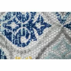 Veranda Grey/Blue 7.6 ft. x 9.6 ft. Floral Transitional Area Rug by BASHIAN 9 Veranda Grey/Blue 7.6 ft. x 9.6 ft. Floral Transitional Area Rug by BASHIAN -BASHIAN Shop grey blue bashian outdoor rugs 649652304434 4f 1000