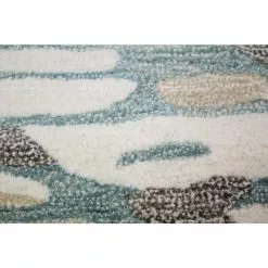 Greenwich Ivory/Aqua 3 ft. x 8 ft. (2'6" x 8') Abstract Contemporary Runner by BASHIAN -BASHIAN Shop ivory aqua bashian area rugs 649652300733 4f 1000