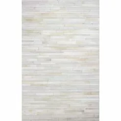 Santa Fe Ivory 8 ft. x 10 ft. Striped Contemporary Area Rug by BASHIAN