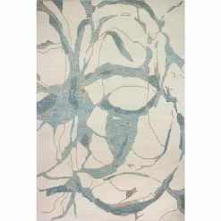 Greenwich Ivory 6 ft. x 9 ft. (5'6" x 8'6") Abstract Contemporary Area Rug by BASHIAN