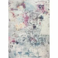 Everek Ivory 4 ft. x 6 ft. (3'6" x 5'6") Abstract Transitional Accent Rug by BASHIAN
