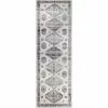 Sierra Ivory 3 ft. x 8 ft. (2'6" x 8') Geometric Transitional Runner by BASHIAN