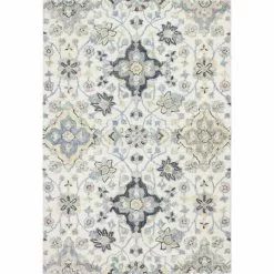 Verona Ivory 9 ft. x 12 ft. (8 ft. 6 in. x 11 ft. 6 in.) Geometric Transitional Area Rug by BASHIAN