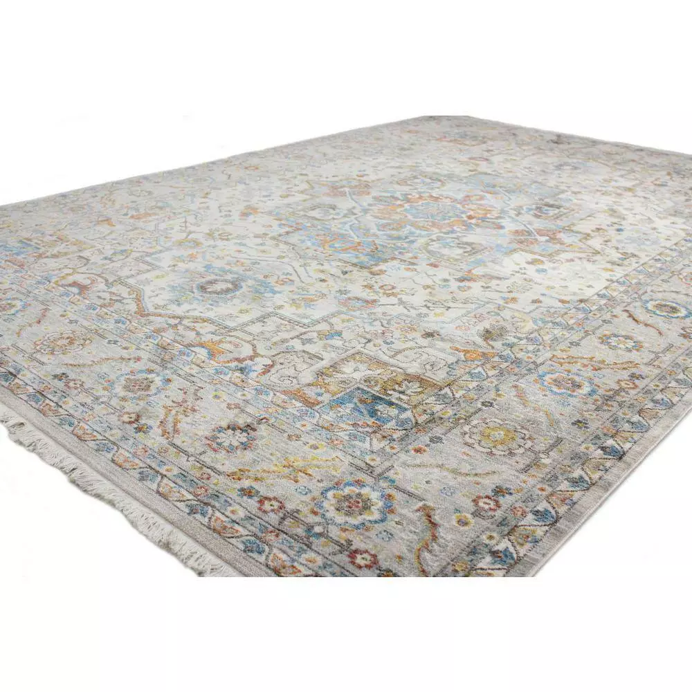 Century Ivory 4 ft. x 6 ft. (3'6" x 5'6") Geometric Transitional Accent Rug by BASHIAN 2 Century Ivory 4 ft. x 6 ft. (3'6" x 5'6") Geometric Transitional Accent Rug by BASHIAN - Image 2