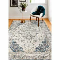 Century Ivory 8 ft. x 10 ft. (7'9" x 9'9") Floral Transitional Area Rug by BASHIAN -BASHIAN Shop ivory bashian area rugs 649652308500 31 1000
