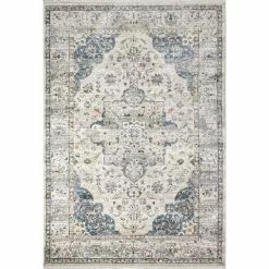 Century Ivory 8 ft. x 10 ft. (7'9" x 9'9") Floral Transitional Area Rug by BASHIAN