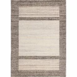 Savannah Ivory/Beige 5 ft. x 8 ft. (5' x 7'6") Geometric Contemporary Area Rug by BASHIAN