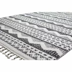 Navajo Ivory/Black 4 ft. x 6 ft. (3'6" x 5'6") Geometric Contemporary Accent Rug by BASHIAN 7 Navajo Ivory/Black 4 ft. x 6 ft. (3'6" x 5'6") Geometric Contemporary Accent Rug by BASHIAN -BASHIAN Shop ivory black bashian area rugs 649652296227 31 1000