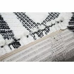 Navajo Ivory/Black 9 ft. x 12 ft. (8'6" x 11'6") Geometric Contemporary Area Rug by BASHIAN 6 Navajo Ivory/Black 9 ft. x 12 ft. (8'6" x 11'6") Geometric Contemporary Area Rug by BASHIAN -BASHIAN Shop ivory black bashian area rugs 649652296364 66 1000