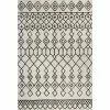 Chelsea Ivory/Black 10 ft. x 14 ft. (9'6" x 13'6") Moroccan Contemporary Area Rug by BASHIAN