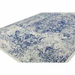 Everek Ivory/Blue 9 ft. x 12 ft. (8'6" x 11'6") Abstract Transitional Area Rug by BASHIAN -BASHIAN Shop ivory blue bashian area rugs 649652247083 31 1000