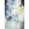Everek Ivory/Blue 5 ft. x 8 ft. (5' x 7'6") Abstract Transitional Area Rug by BASHIAN