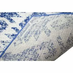 Mayfair Ivory/Blue 4 ft. x 6 ft. (3'6" x 5'6") Geometric Transitional Accent Rug by BASHIAN -BASHIAN Shop ivory blue bashian area rugs 649652294698 66 1000