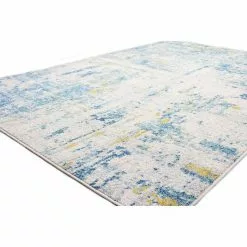 Everek Ivory/Blue 8 ft. x 10 ft. (7'6" x 9'6") Abstract Transitional Area Rug by BASHIAN -BASHIAN Shop ivory blue bashian area rugs 649652300405 31 1000