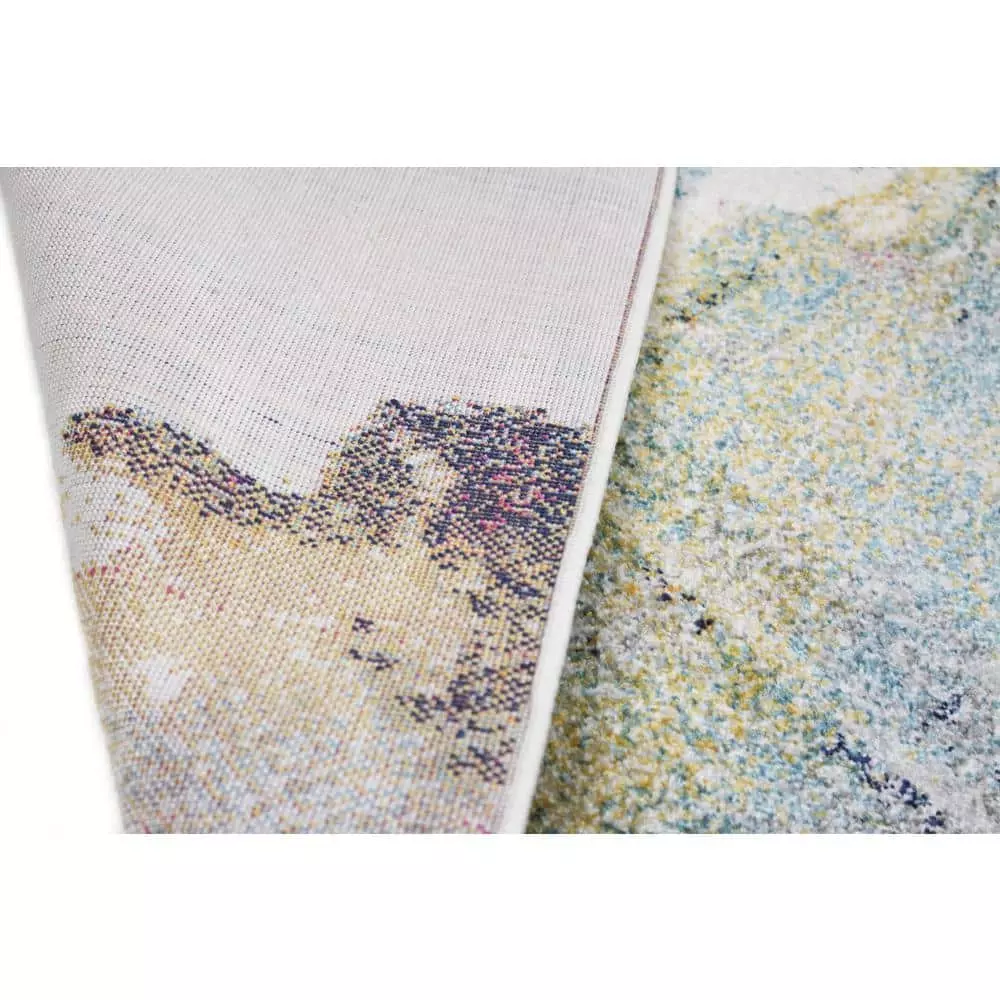 Everek Ivory/Blue 10 ft. x 14 ft. (9'6" x 13'6") Abstract Transitional Area Rug by BASHIAN 3 Everek Ivory/Blue 10 ft. x 14 ft. (9'6" x 13'6") Abstract Transitional Area Rug by BASHIAN - Image 3