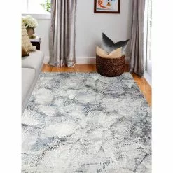 Cambridge Ivory/Blue 5 ft. x 8 ft. (5' x 7'6") Abstract Transitional Area Rug by BASHIAN -BASHIAN Shop ivory blue bashian area rugs 649652306193 31 1000