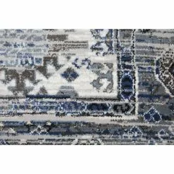 Cambridge Ivory/Blue 7 ft. x 10 ft. (7'1" x 10') Geometric Transitional Area Rug by BASHIAN -BASHIAN Shop ivory blue bashian area rugs 649652306209 4f 1000
