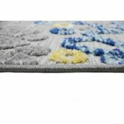 Veranda Ivory/Blue 2.6 ft. x 8 ft. Floral Transitional Area Rug by BASHIAN 10 Veranda Ivory/Blue 2.6 ft. x 8 ft. Floral Transitional Area Rug by BASHIAN -BASHIAN Shop ivory blue bashian outdoor rugs 649652304465 1f 1000