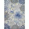 Veranda Ivory/Blue 2.6 ft. x 8 ft. Floral Transitional Area Rug by BASHIAN