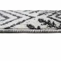 Tangier Ivory/Charcoal 4 ft. x 6 ft. (3 ft. 6 in. x 5 ft. 6 in.) Geometric Contemporary Accent Rug by BASHIAN -BASHIAN Shop ivory charcoal bashian area rugs 649652307893 44 1000