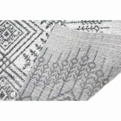 Tangier Ivory/Charcoal 4 ft. x 6 ft. (3 ft. 6 in. x 5 ft. 6 in.) Geometric Contemporary Accent Rug by BASHIAN -BASHIAN Shop ivory charcoal bashian area rugs 649652307893 4f 1000