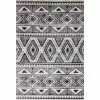 Tangier Ivory/Charcoal 8 ft. x 10 ft. (7 ft. 6 in. x 9 ft. 6 in.) Geometric Contemporary Area Rug by BASHIAN