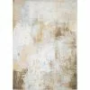 Everek Ivory/Gold 8 ft. x 10 ft. Abstract Transitional Area Rug by BASHIAN