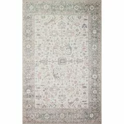 Impressions Ivory/Green 8 ft. x 10 ft. Geometric Transitional Area Rug by BASHIAN