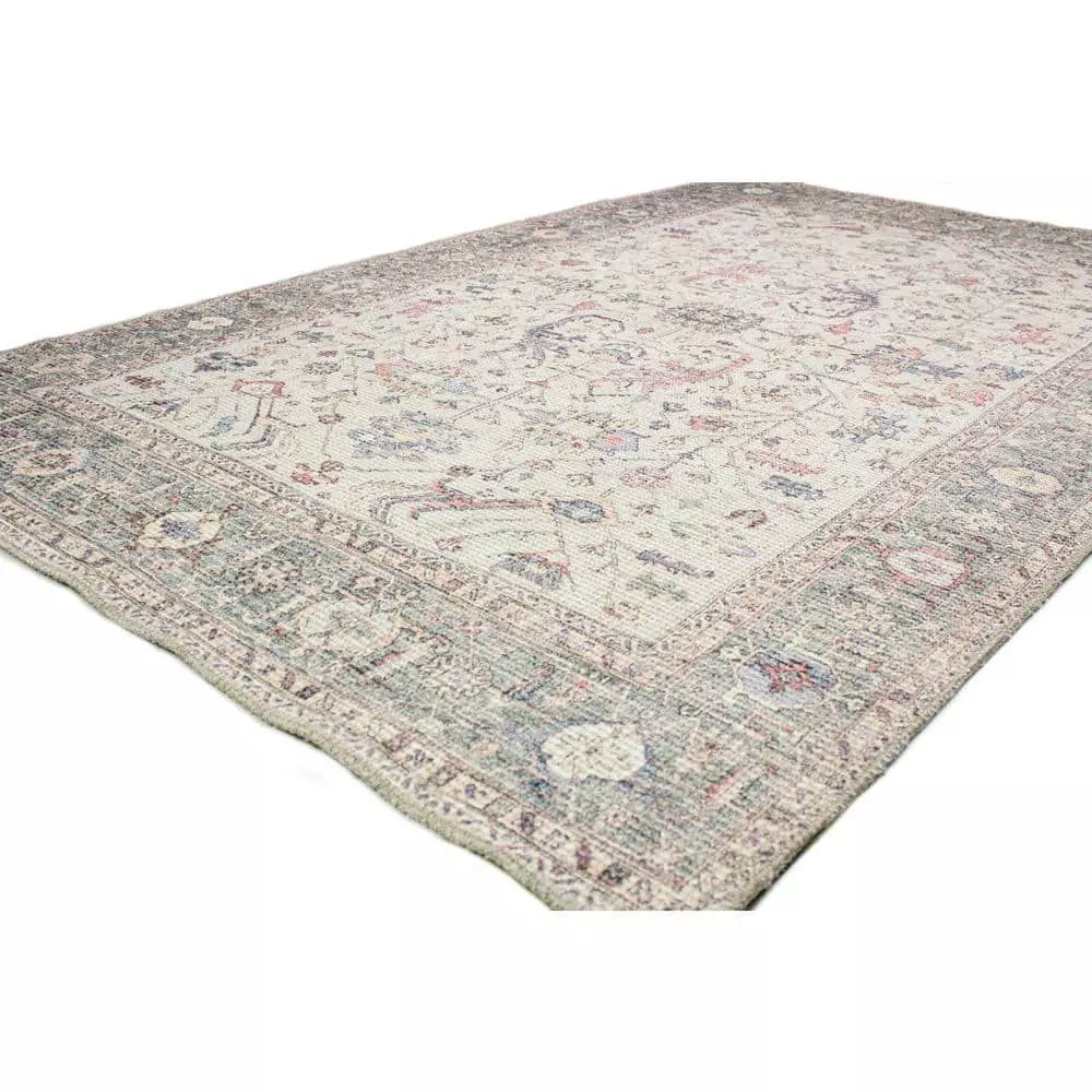 Impressions Ivory/Green 8 ft. x 10 ft. Geometric Transitional Area Rug by BASHIAN 2 Impressions Ivory/Green 8 ft. x 10 ft. Geometric Transitional Area Rug by BASHIAN - Image 2