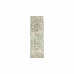 Everek Ivory/Grey 3 ft. x 8 ft. (2'6" x 8') Abstract Transitional Runner by BASHIAN