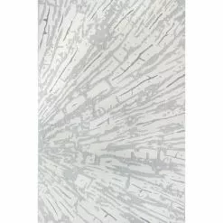 Greenwich Ivory/Grey 4 ft. x 6 ft. (3'9" x 5'9") Abstract Contemporary Accent Rug by BASHIAN