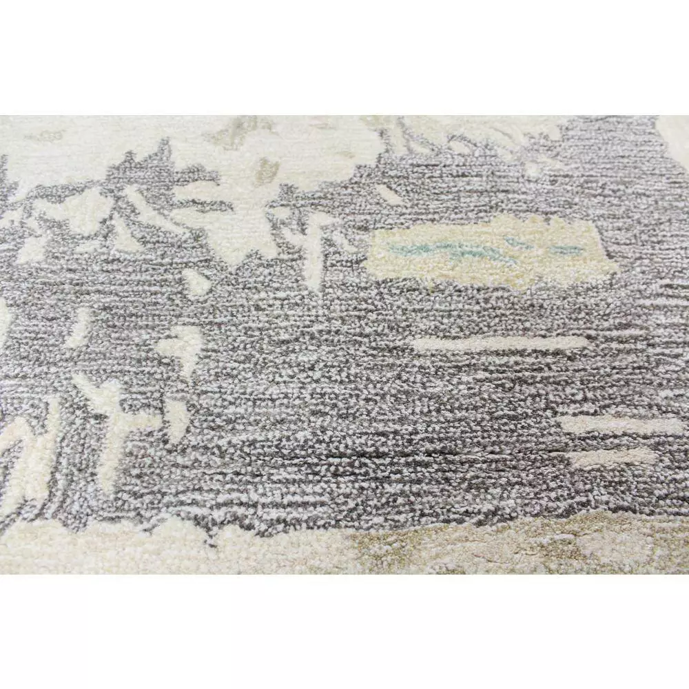 Norwalk Ivory/Grey 5 ft. x 8 ft. (5 ft. x 7 ft. 6 in.) Abstract Contemporary Area Rug by BASHIAN 4 Norwalk Ivory/Grey 5 ft. x 8 ft. (5 ft. x 7 ft. 6 in.) Abstract Contemporary Area Rug by BASHIAN - Image 4