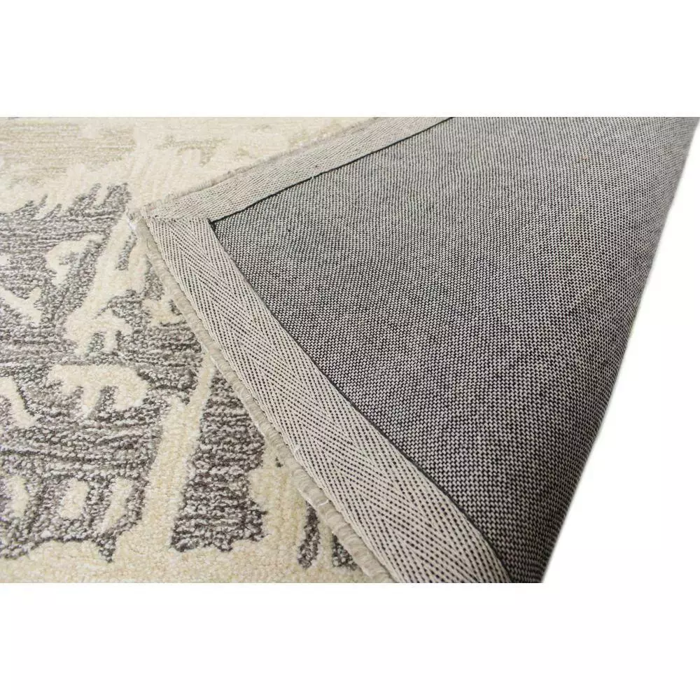Norwalk Ivory/Grey 5 ft. x 8 ft. (5 ft. x 7 ft. 6 in.) Abstract Contemporary Area Rug by BASHIAN 3 Norwalk Ivory/Grey 5 ft. x 8 ft. (5 ft. x 7 ft. 6 in.) Abstract Contemporary Area Rug by BASHIAN - Image 3