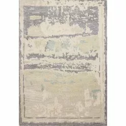 Norwalk Ivory/Grey 5 ft. x 8 ft. (5 ft. x 7 ft. 6 in.) Abstract Contemporary Area Rug by BASHIAN