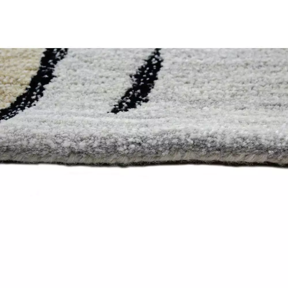 Greenwich Ivory/Grey 9 ft. x 12 ft. (8'6" x 11'6") Abstract Contemporary Area Rug by BASHIAN 5 Greenwich Ivory/Grey 9 ft. x 12 ft. (8'6" x 11'6") Abstract Contemporary Area Rug by BASHIAN - Image 5