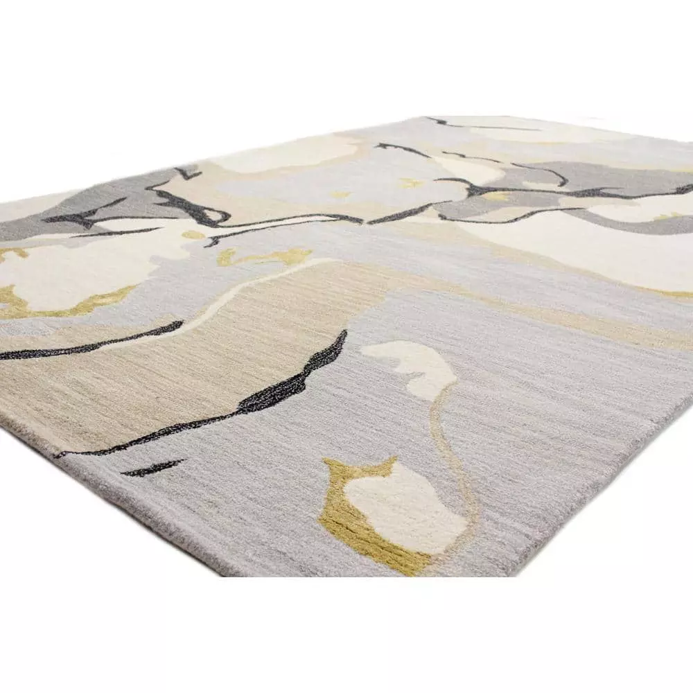 Greenwich Ivory/Grey 9 ft. x 12 ft. (8'6" x 11'6") Abstract Contemporary Area Rug by BASHIAN 2 Greenwich Ivory/Grey 9 ft. x 12 ft. (8'6" x 11'6") Abstract Contemporary Area Rug by BASHIAN - Image 2