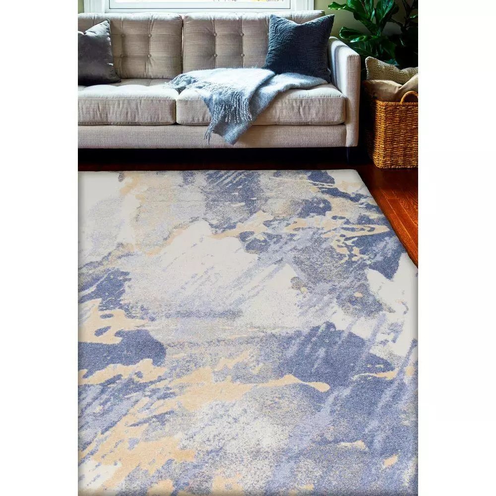 Everek Ivory/Multi 5 ft. x 8 ft. Abstract Transitional Area Rug by BASHIAN 7 Everek Ivory/Multi 5 ft. x 8 ft. Abstract Transitional Area Rug by BASHIAN - Image 7