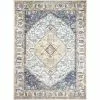 Sorrento Ivory/Navy 9 ft. x 12 ft. (8'6" x 11'6") Geometric Transitional Area Rug by BASHIAN