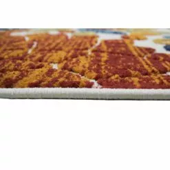 Veranda Ivory/Rust 5 ft. x 7.6 ft. Floral Transitional Area Rug by BASHIAN -BASHIAN Shop ivory rust bashian outdoor rugs 649652304625 1f 1000