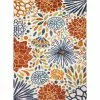 Veranda Ivory/Rust 5 ft. x 7.6 ft. Floral Transitional Area Rug by BASHIAN