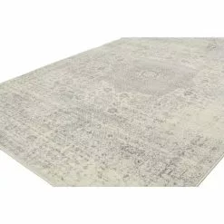 Everek Ivory/Silver 9 ft. x 12 ft. (8'6" x 11'6") Floral Transitional Area Rug by BASHIAN -BASHIAN Shop ivory silver bashian area rugs 649652247243 31 1000