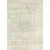 Everek Ivory/Silver 9 ft. x 12 ft. (8'6" x 11'6") Floral Transitional Area Rug by BASHIAN