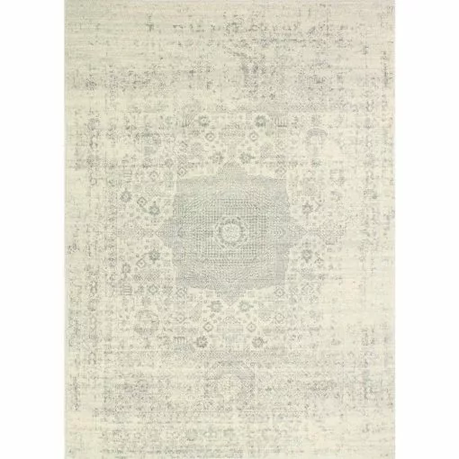 Everek Ivory/Silver 9 ft. x 12 ft. (8'6" x 11'6") Floral Transitional Area Rug by BASHIAN -BASHIAN Shop ivory silver bashian area rugs 649652247243 64 1000